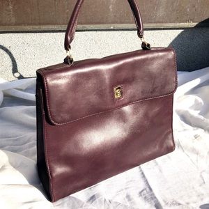 Étienne Aigner Satchel - Signature Oxblood Brown